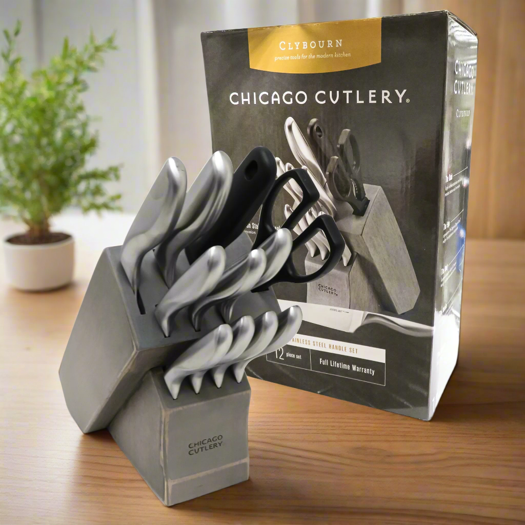 CHICAGO CUTLERY 12 PC KNIFE BLOCK SET