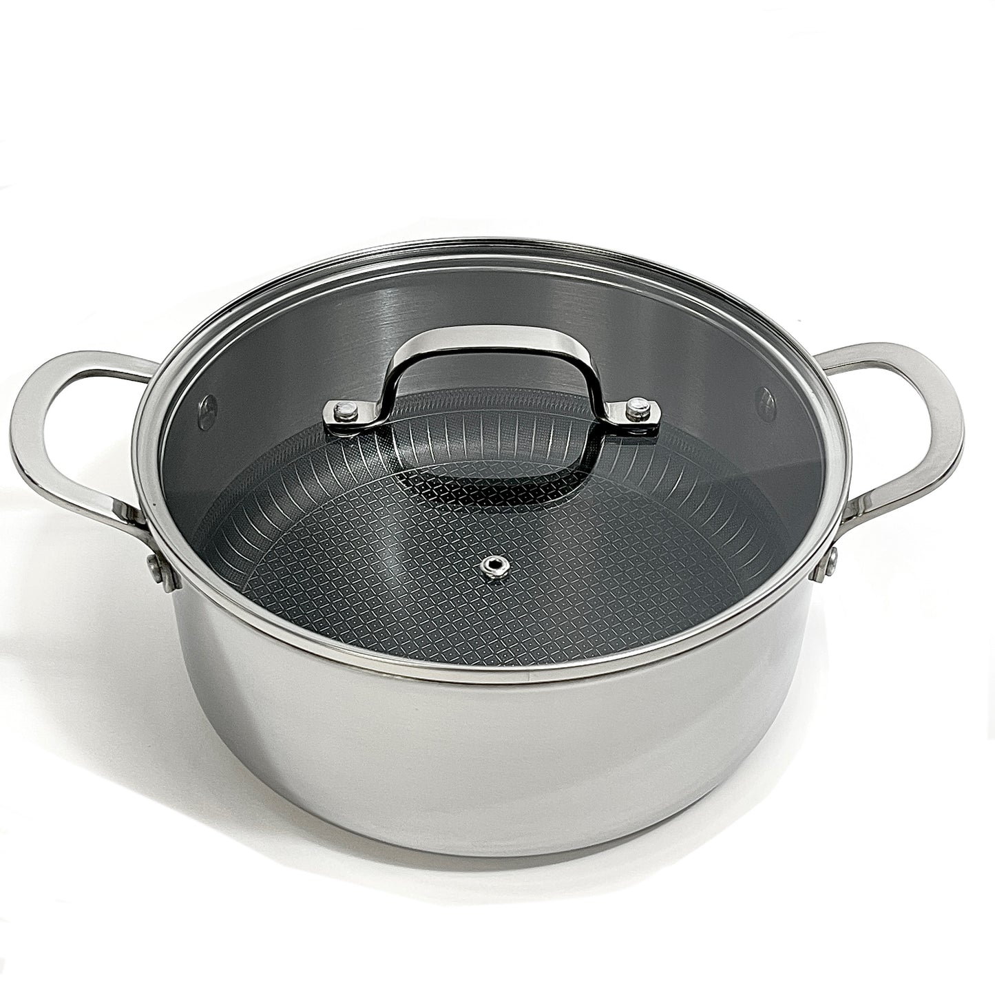 LEXI HOME 4.8QT STAINLESS STEEL TRI-PLY DUTCH OVEN